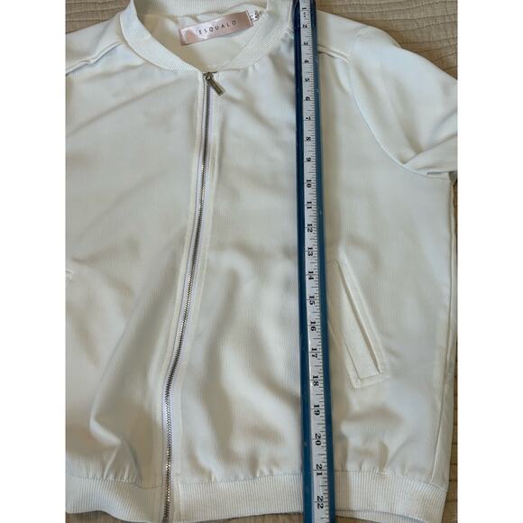 Esqualo Embroidered Cream Lightweight Jacket Women’s Sz 8 - Picture 8 of 10